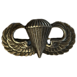 Badge, Parachutist's, 'Jump Wings', US Army, Sterling, Pin Back