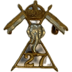 Insigne de col, Officier, 27th Lancers, Italie