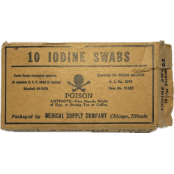 Boîte de tubes d'iodine