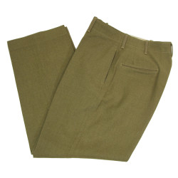 Trousers, Wool Serge, OD, 33 x 31, Pvt. George Levine