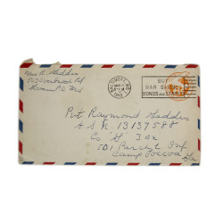 Letter, Pvt. Ray Geddes, Camp Toccoa, 501st PIR, 1943