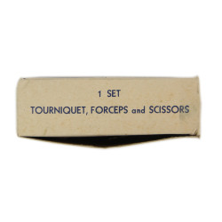 Set, Tourniquet, Scissors, Forceps, US Army, Item No. 93797, Handy Pad Supply Co., 1942