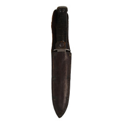 Knife, Fighting, CASE, with Leather Scabbard