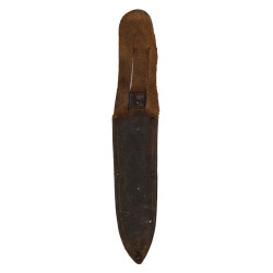 Knife, Fighting, CASE, with Leather Scabbard