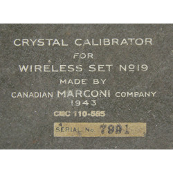 Calibrateur, Wireless Set No. 19, Canadian Marconi Company, 1943