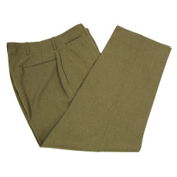 Trousers, Serge, Wool, OD, Special, 34 x 31, 1943