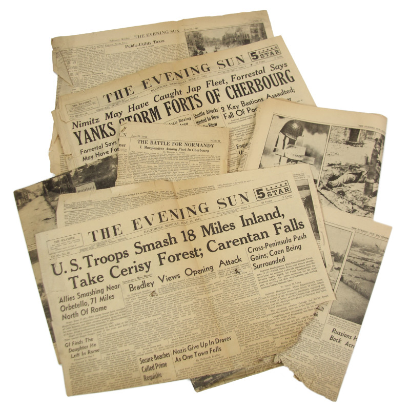 Newspapers, The Evening Sun, June 1944