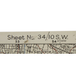 Map, Saint-Hilaire-du-Harcouet, Normandy, 1944, 90th Infantry Division.