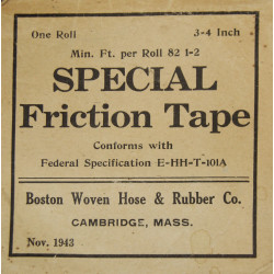 Tape, Friction, Special, Demolition, November 1943