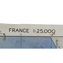 Carte britannique, GRANVILLE, Normandie, 1944, 6th Armored Division