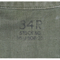 Jacket, HBT (Herringbone Twill), Special, OD 7, US Army, 34R