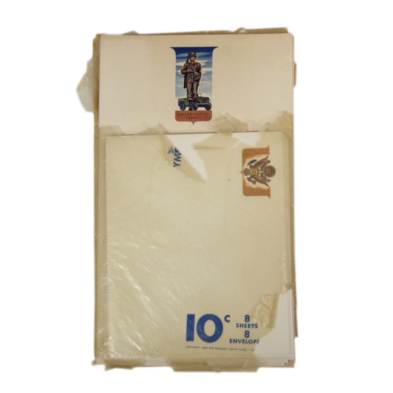 US Army Stationery, Sheets & Enveloppes