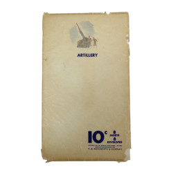 US Army Artillery Stationery, Sheets & Enveloppes