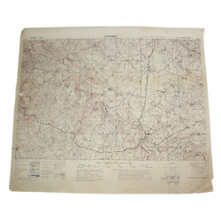 Map, Allied, PUTANGES, Normandy, 1944, 11th Armoured Division