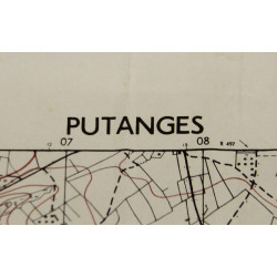 Map, Allied, PUTANGES, Normandy, 1944, 11th Armoured Division