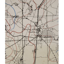 Map, Allied, PUTANGES, Normandy, 1944, 11th Armoured Division