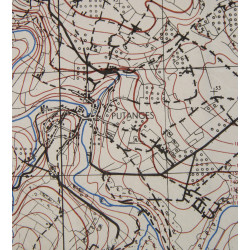 Map, Allied, PUTANGES, Normandy, 1944, 11th Armoured Division