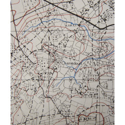 Map, Allied, PUTANGES, Normandy, 1944, 11th Armoured Division