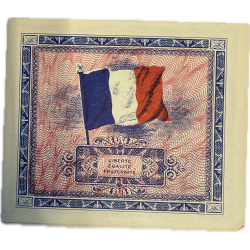 Billet d'invasion, 2 francs, 1944