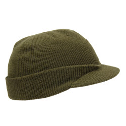 Cap, Wool Knit, 'Beanie', Jeep Cap, Medium