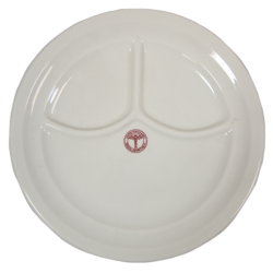 Plate, China, US Army Medical Department, Syracuse China X2