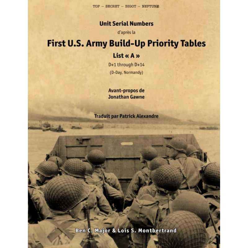 Book, Unit Serial Numbers from the "First U.S. Army Build-Up Priority Tables, List A