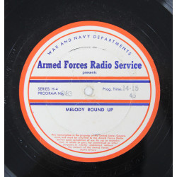 Disque, Armed Forces Radio Service, Melody Round-Up