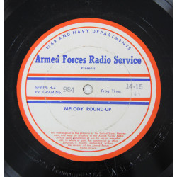 Disque, Armed Forces Radio Service, Melody Round-Up