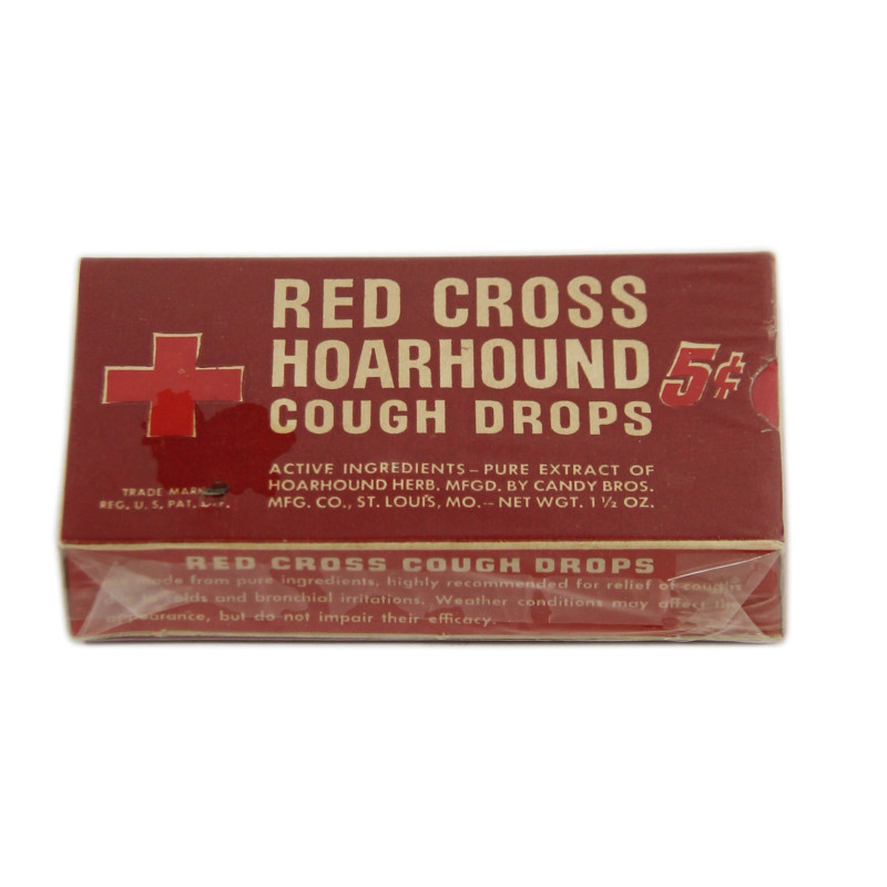 Box, Cough Drops, Red Cross, Full