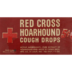 Box, Cough Drops, Red Cross, Full