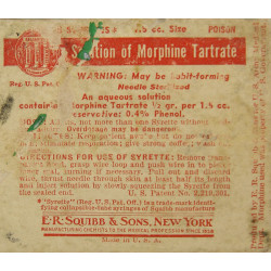 Boîte de 5 syrettes de morphine, USAMD, Item No. 9115500