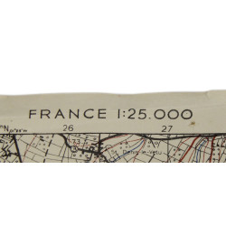 Map, Allied, Gavray, Normandy, 1943