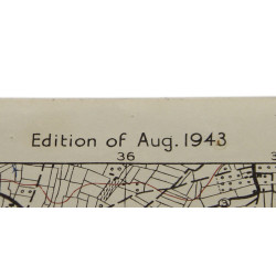 Map, Allied, Gavray, Normandy, 1943