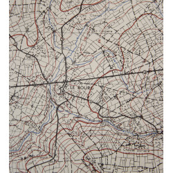 Map, Allied, Gavray, Normandy, 1943