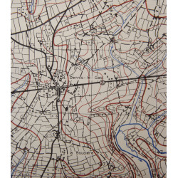 Map, Allied, Gavray, Normandy, 1943