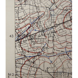 Map, Allied, Gavray, Normandy, 1943