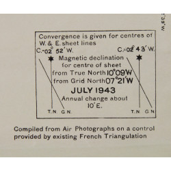 Map, Allied, Gavray, Normandy, 1943