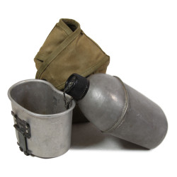 Canteen, US, Complete, with USMC Cover, P3, 1945