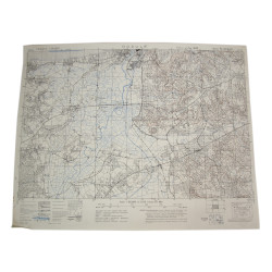 Map, British, DOZULÉ, Normandy, 6th Airborne Division, 1943