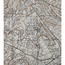 Map, British, DOZULE, Normandy, 6th Airborne Division, 1943