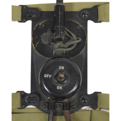 Combiné-plastron, microphone T-26, US Army, avec écouteurs