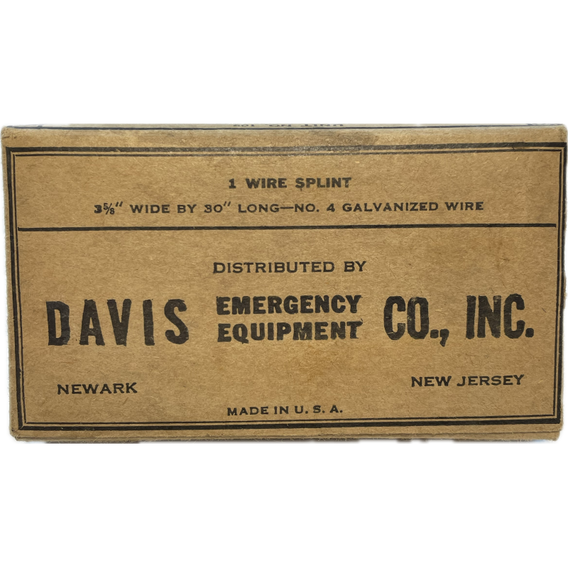 Attelle métalique, Davis Emergency Equipment Co., Inc.