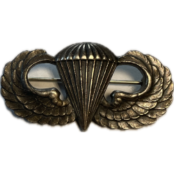 Badge, Parachutist's, 'Jump Wings', US Army, Sterling, Pin Back