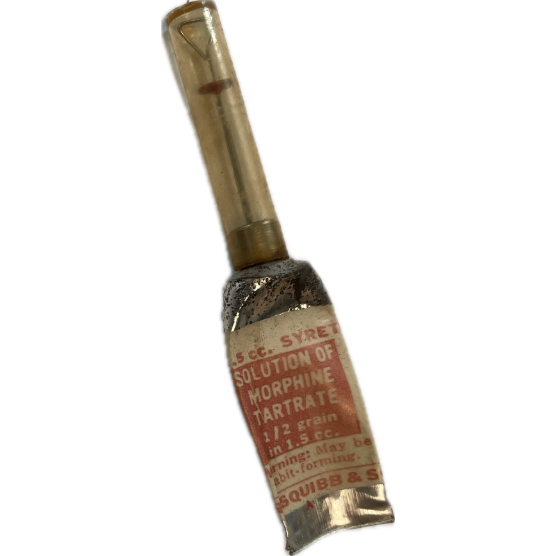 Syrette, Morphine, E.R. SQUIBB & SONS, US Army Medical Department