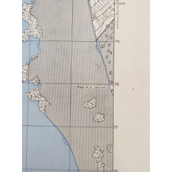 Carte alliée, Havre de Portbail, Normandie, 1943, 9e, 79e & 90e Infantry Divisions