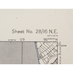 Carte alliée, Havre de Portbail, Normandie, 1943, 9e, 79e & 90e Infantry Divisions