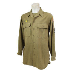 Chemise moutarde, Staff Sergeant, 15th Air Force, USAAF, 15 x 33