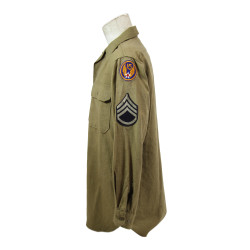 Chemise moutarde, Staff Sergeant, 15th Air Force, USAAF, 15 x 33