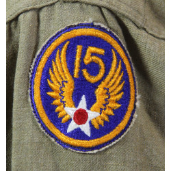 Chemise moutarde, Staff Sergeant, 15th Air Force, USAAF, 15 x 33