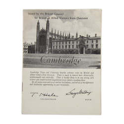 Booklet, Cambridge, For British and Allied visitors from Overseas